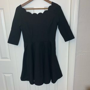 3/$25 Lulu’s Scalloped Neck Skater Dress Sz Med